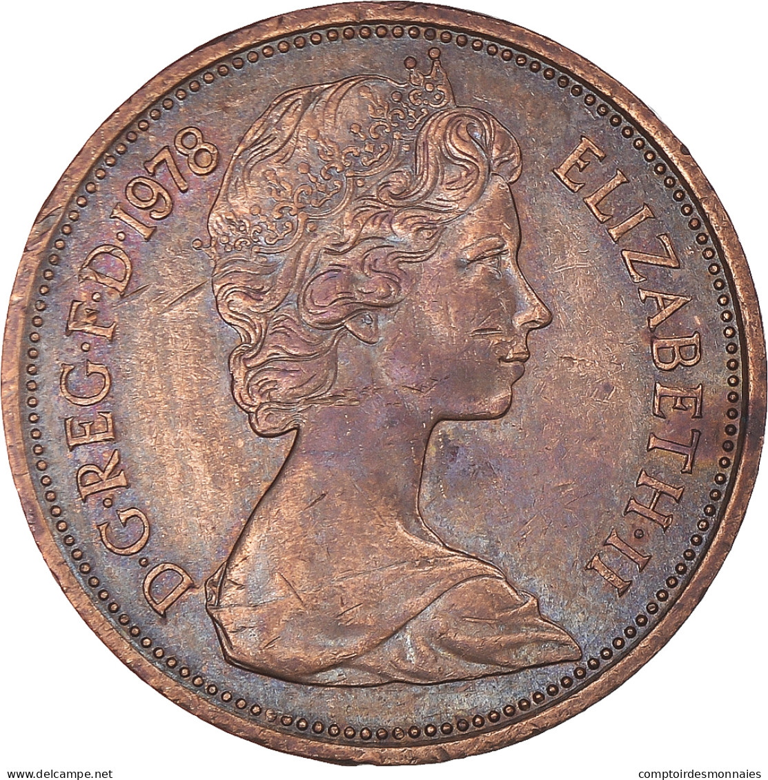 Monnaie, Grande-Bretagne, Elizabeth II, 2 New Pence, 1978, TTB, Bronze, KM:916 - 2 Pence & 2 New Pence