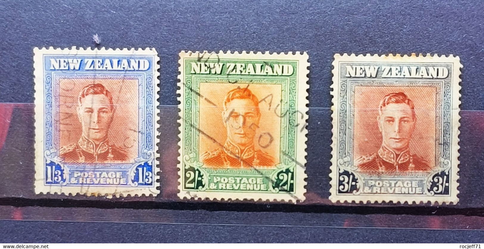 02 - 23  //  New Zealand - Nouvelle Zélande 1947 - N° 292 - 293 - 294 - Usati