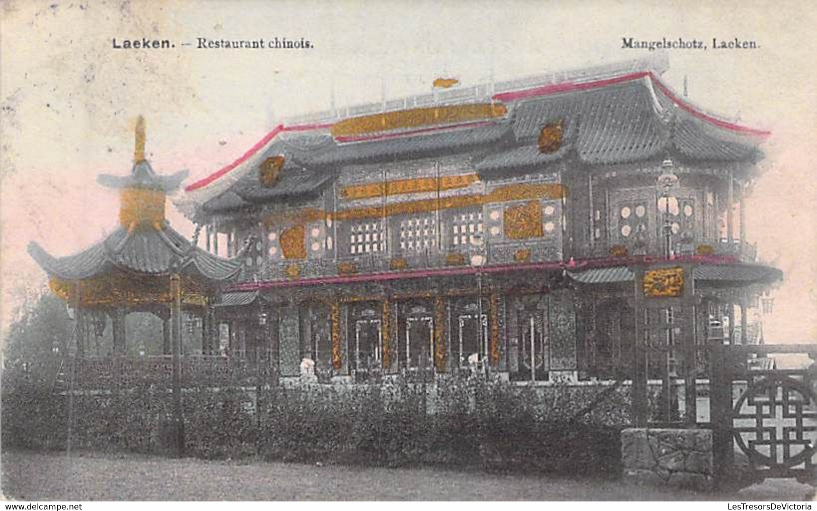 Belgique - Laeken - Restaurant Chinois - Edit. Mangelschotz - Colorisé - Carte Postale Ancienne - Bruxelles-ville