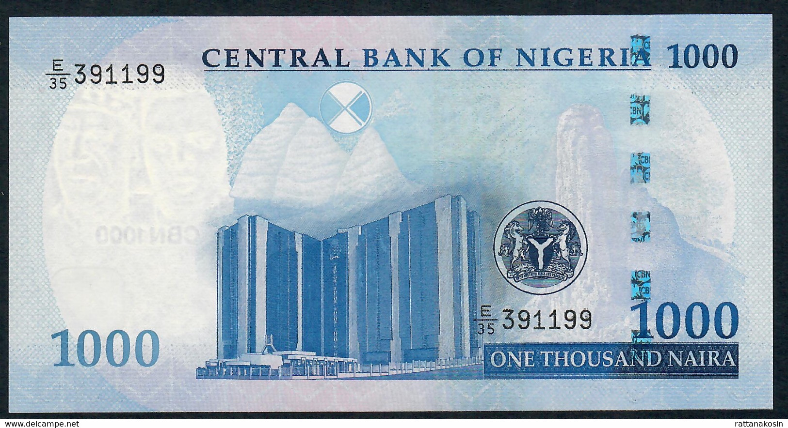 NIGERIA NLP 1000 NAIRA 2022 #E/35  Issued 15.12.2022   UNC. - Nigeria