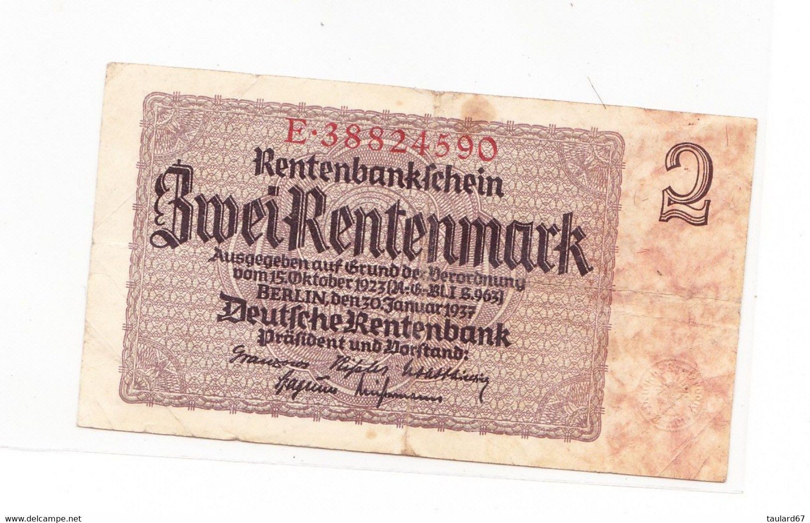 2 Rentenmark - 2 Rentenmark