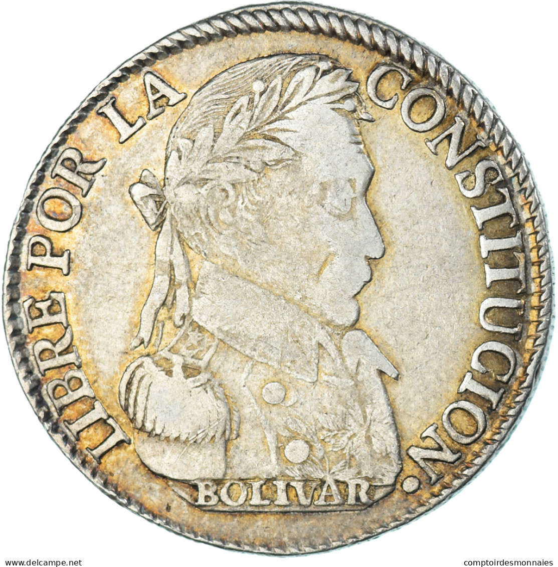 Monnaie, Bolivie, 4 Soles, 1830, Potosi, JL, TB+, Argent, KM:96a.1 - Bolivie