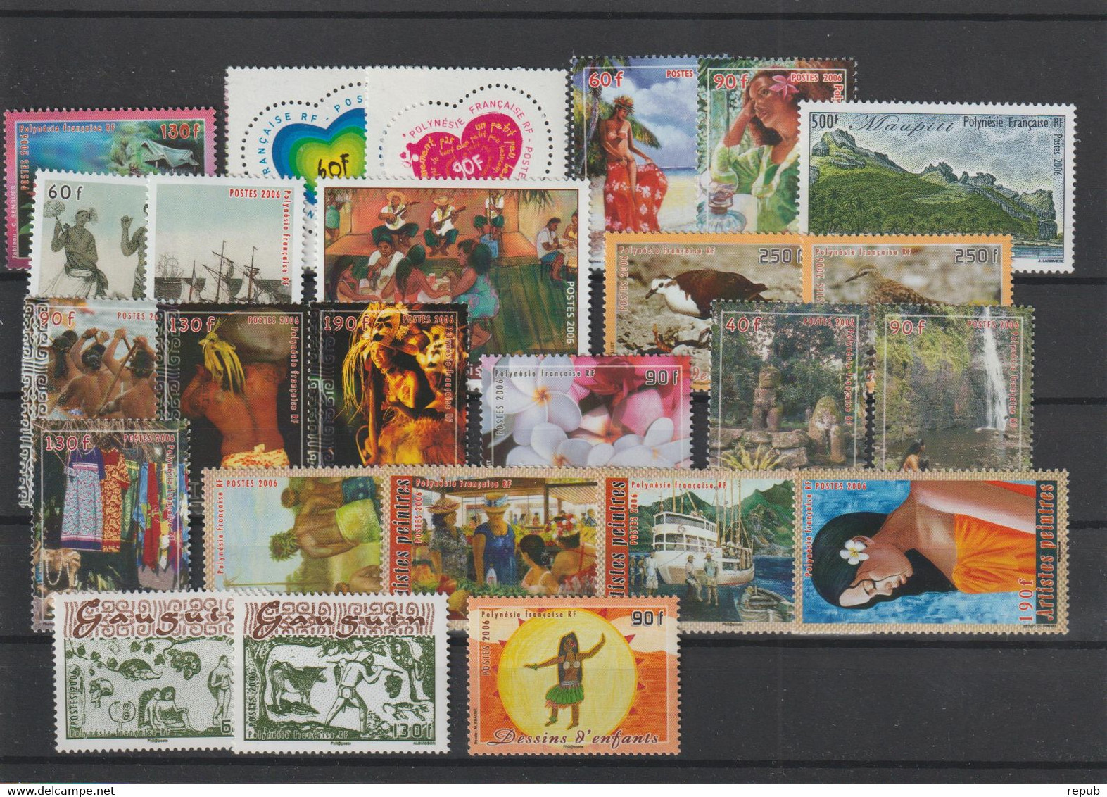 Polynésie Année Complète 2006, 761 à 797, 37 Val + BF 32 ** MNH - Full Years