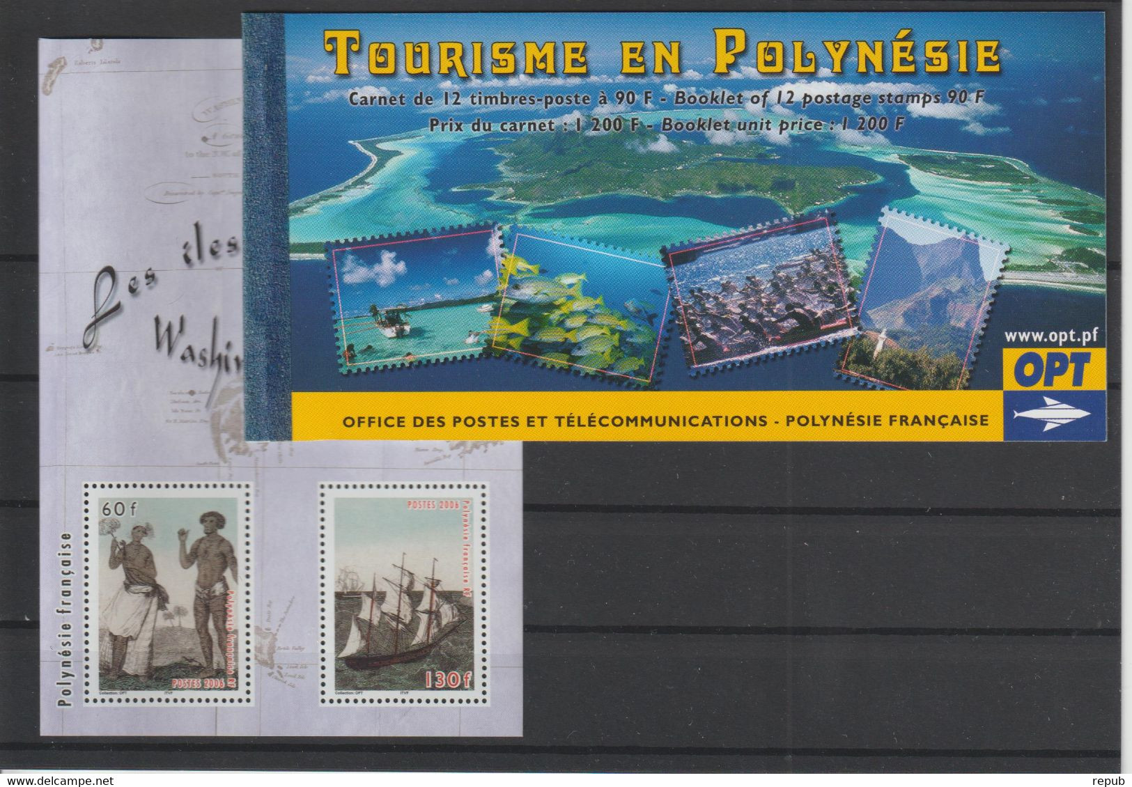Polynésie Année Complète 2006, 761 à 797, 37 Val + BF 32 ** MNH - Komplette Jahrgänge