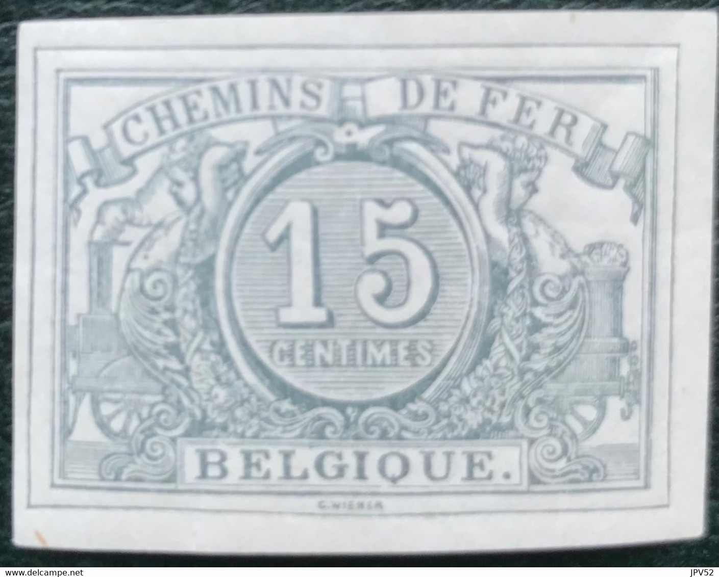 België - Belgique - C15/1 - MNH - 1894 - Witte Cijfer Op Gelijnde Achtergrond - Mint