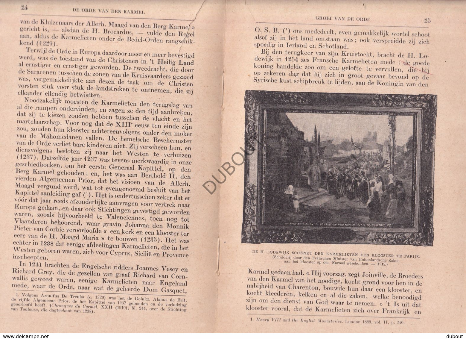 Karmelieten: Orde Onze Lieve Vrouw van den Berg Carmel - P. Andreas, vertaald door Priester Klep - 1914  (S288)