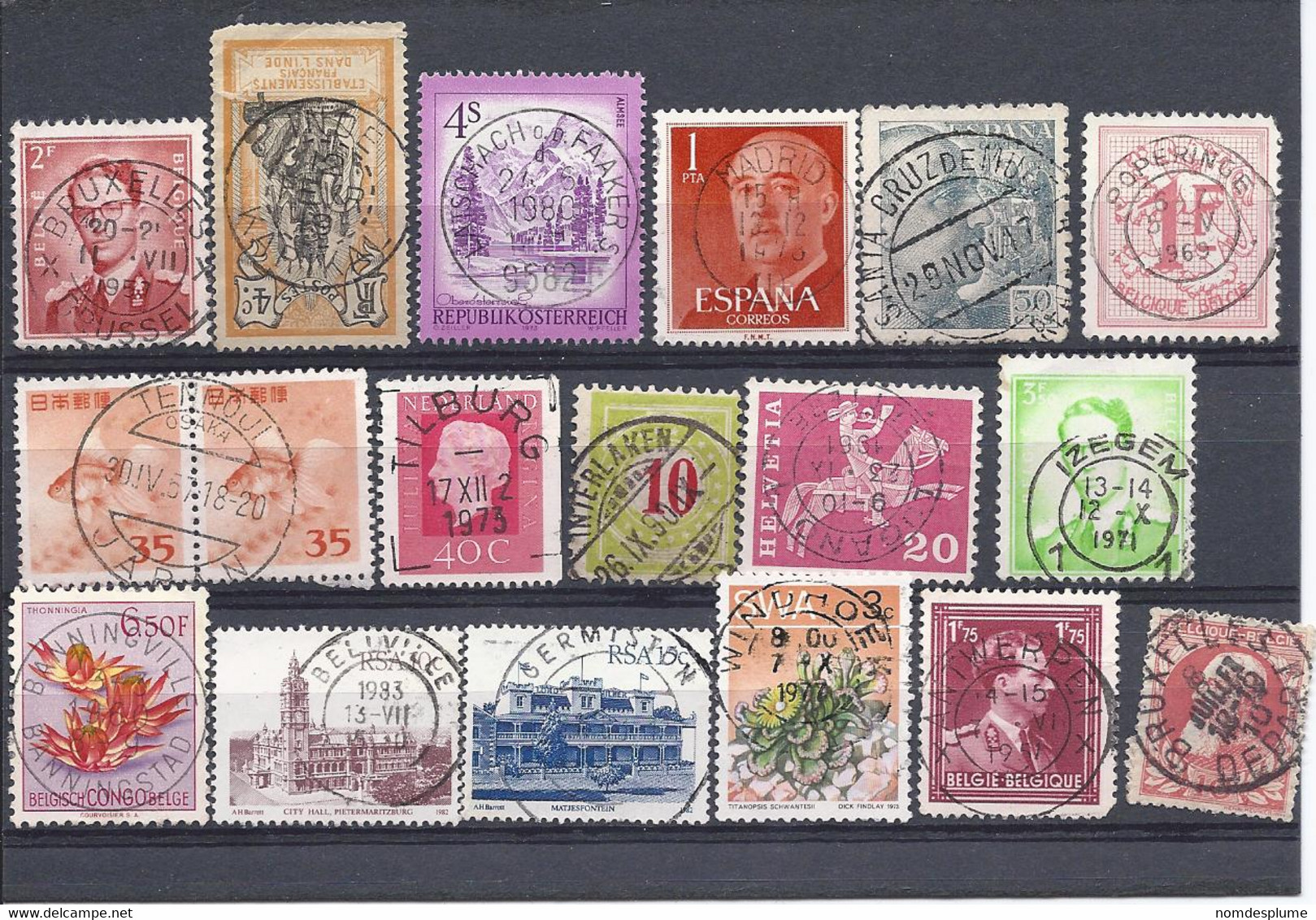 17018) World Collection Postmark Cancel - Vrac (max 999 Timbres)