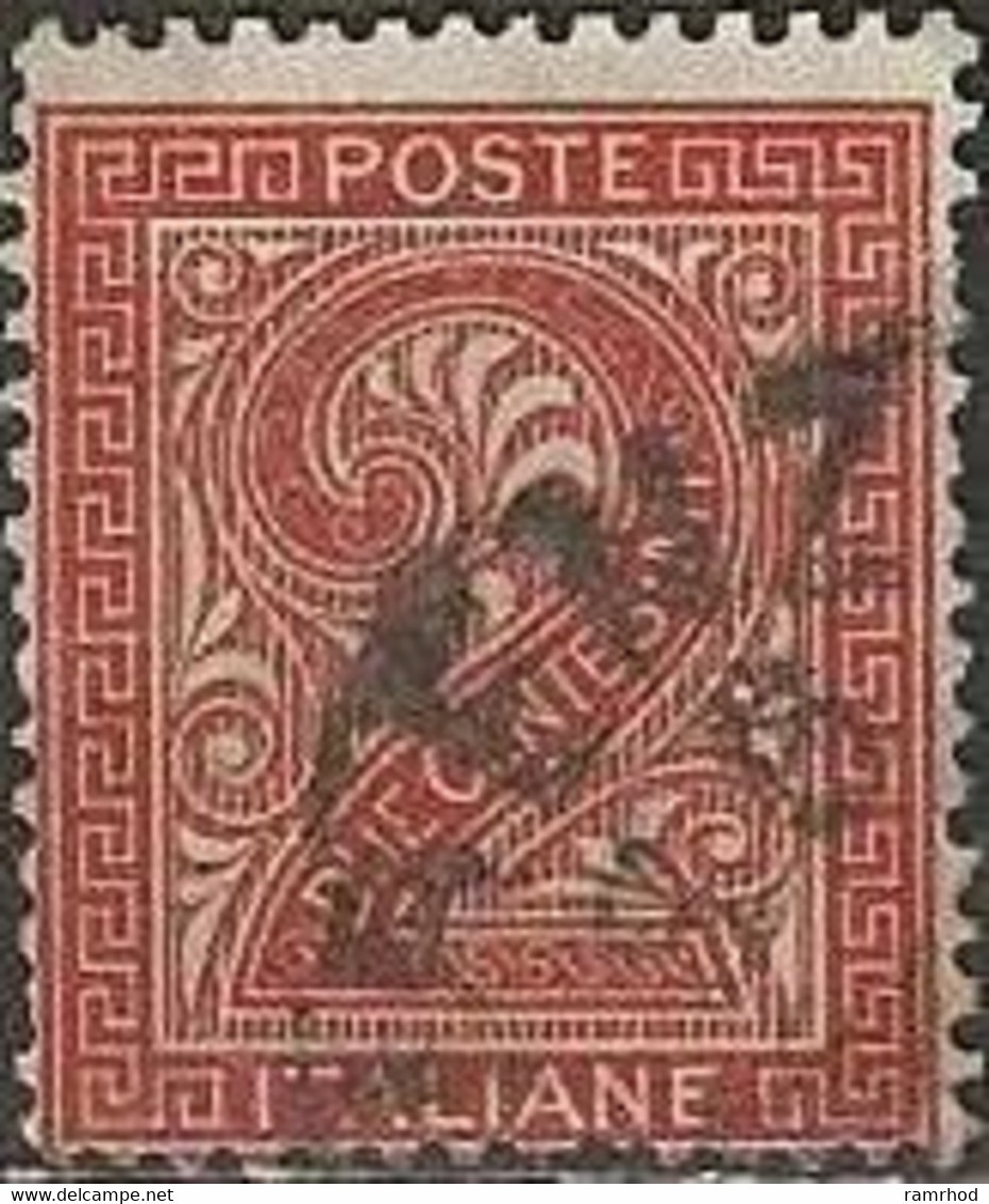 ITALY 1863 Numeral - 2c. - Brown FU - Usati