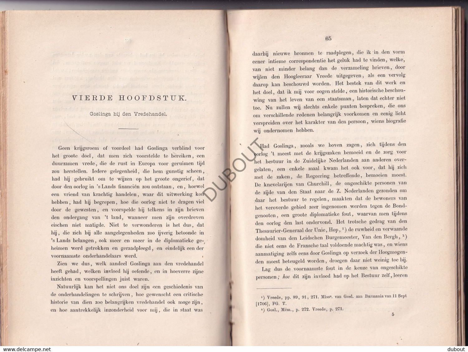 Academisch Proefschrift: Friesland: Sicco Van Goslinga - Franeker - 1885 (S285) - Antique