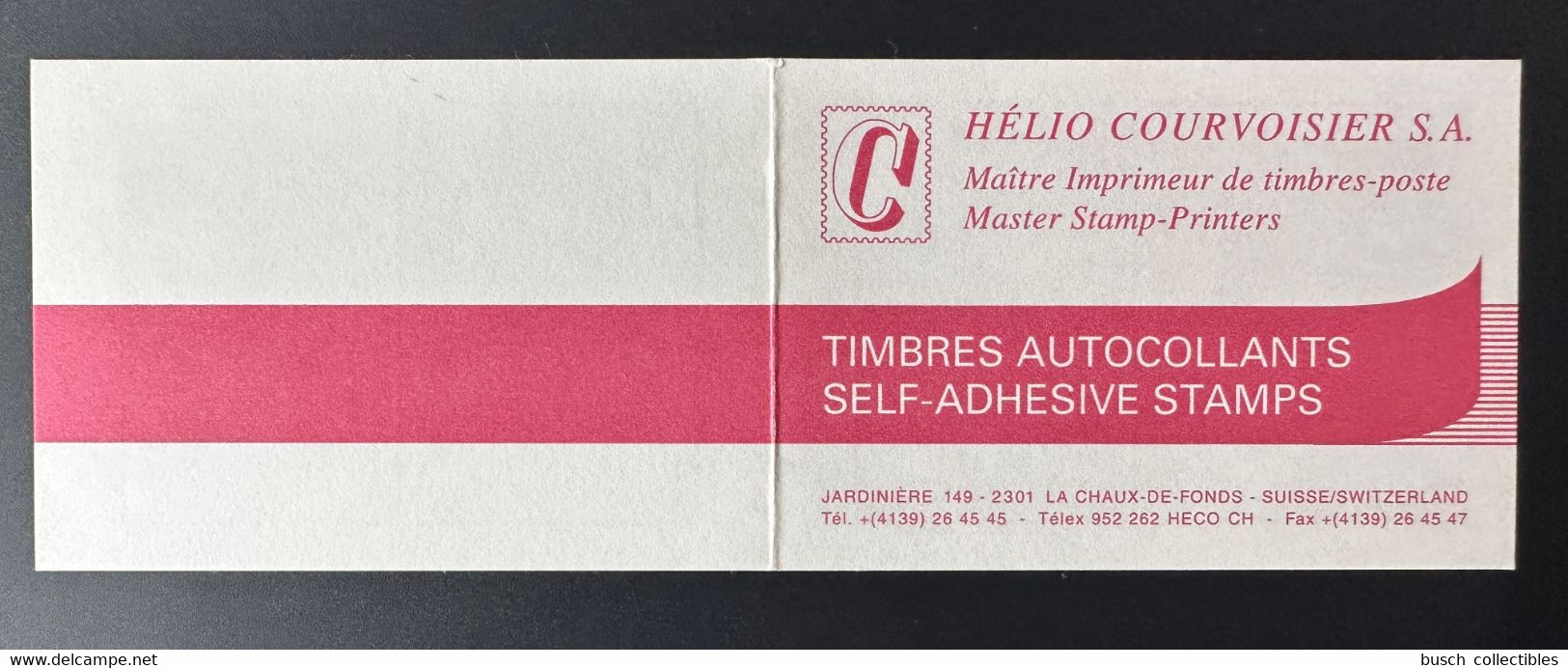 199? Hélio Courvoisier La-Chaux-De-Fonds Vignette Cinderella Self-Adhesive Booklet Test Carnet MH - Fantasy Labels