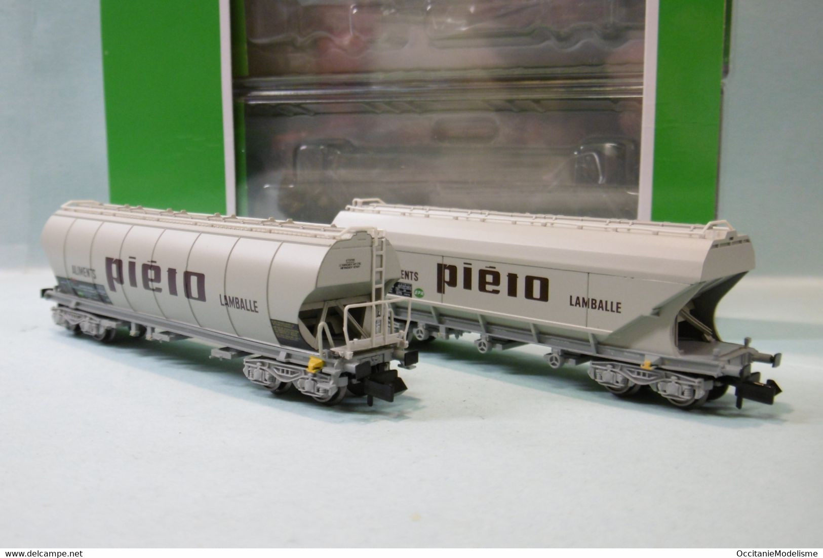 Arnold - 2 WAGONS CEREALIERS Piéto Lamballe SNCF ép. IV Réf. HN6511 Neuf NBO N 1/160 - Vagoni Merci