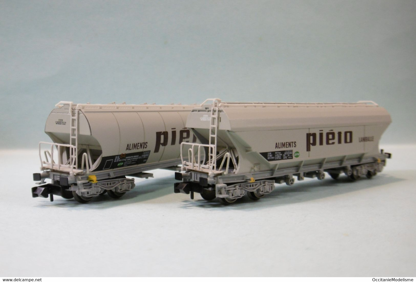 Arnold - 2 WAGONS CEREALIERS Piéto Lamballe SNCF ép. IV Réf. HN6511 Neuf NBO N 1/160 - Vagoni Merci