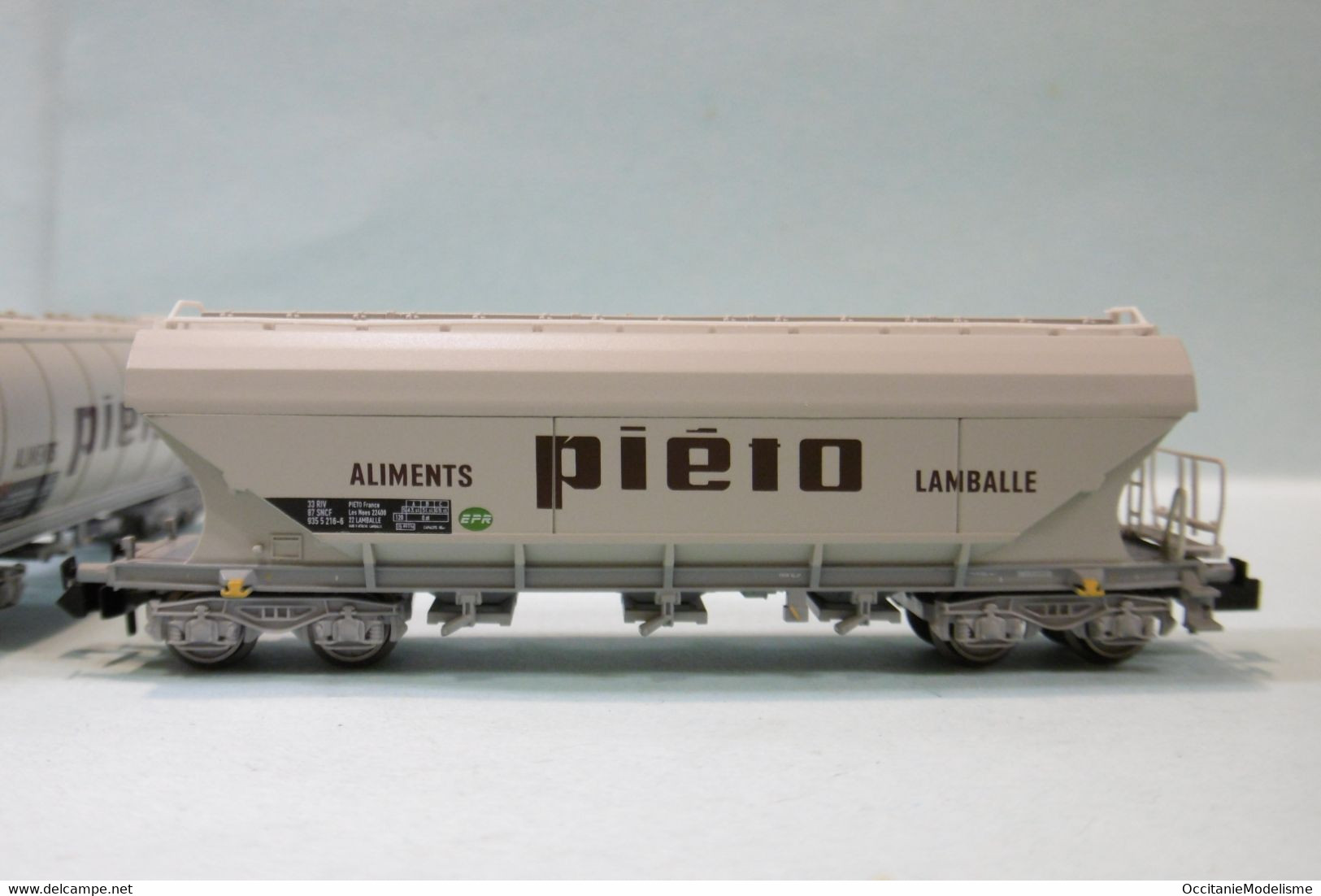 Arnold - 2 WAGONS CEREALIERS Piéto Lamballe SNCF ép. IV Réf. HN6511 Neuf NBO N 1/160 - Goederenwagons