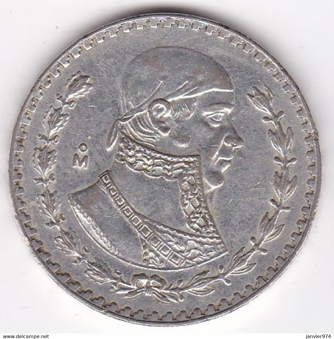 Mexique 1 Peso 1966 , José María Morelos Y Pavón, En Argent, KM# 459 - Mexico