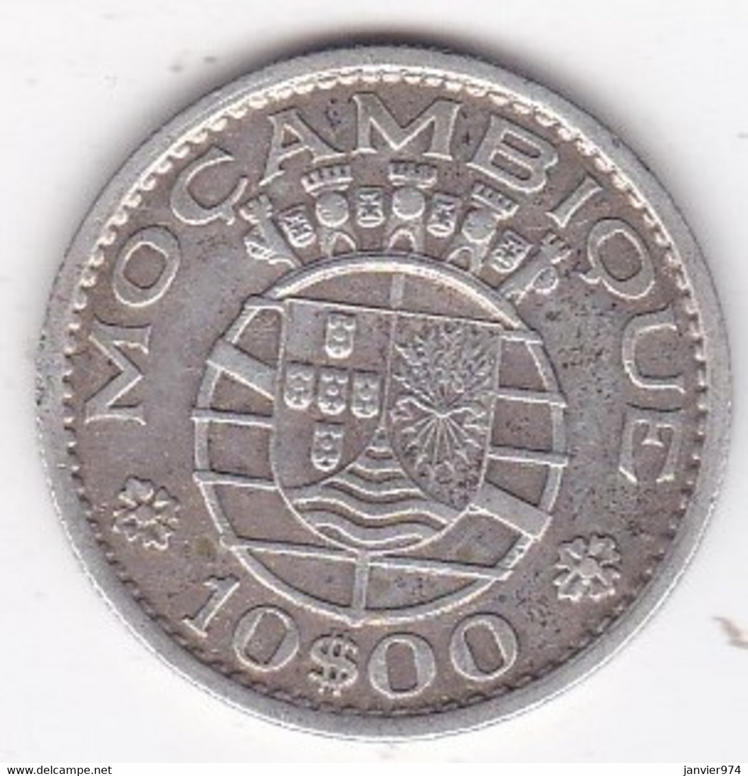 Colonie Portugaise, Mozambique . 10 Escudos 1955 . Argent . KM# 79 - Mozambique