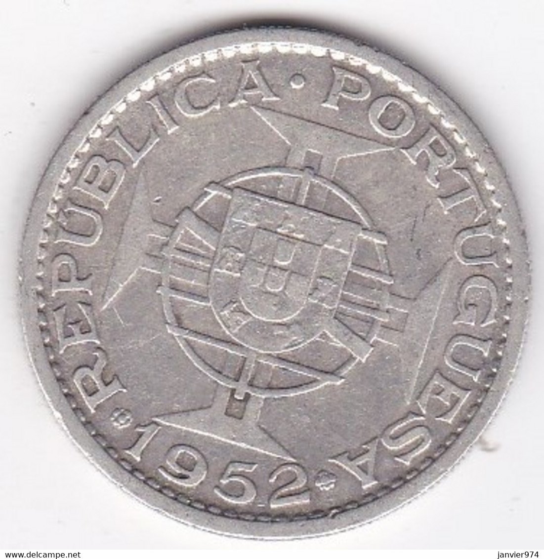 Colonie Portugaise, Mozambique , 20 Escudos 1952 . Argent, KM# 80 - Mosambik