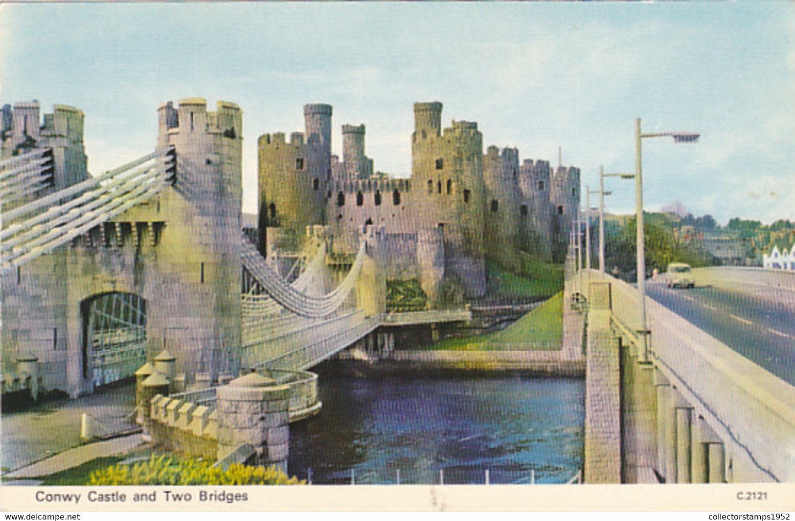 CONWY CASTHE, THE TWO BRIDGES, CAR - Gwynedd