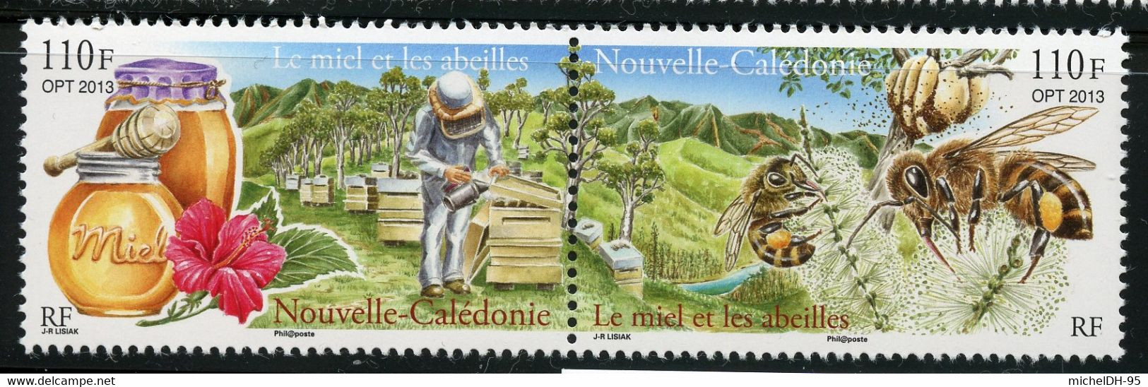 Nouvelle Calédonie 2013 - Le Miel Et Les Abeilles - NEUF - No F1199 - Cote 5,00 - Blocchi & Foglietti