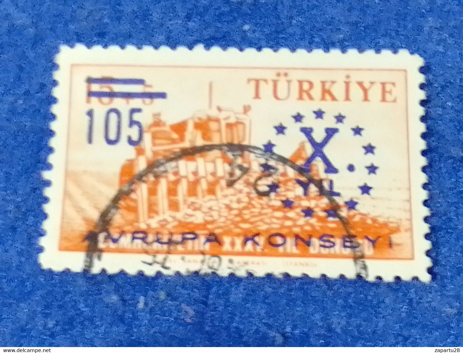 TÜRKEY--1950-60 -  105K  DAMGALI - Oblitérés