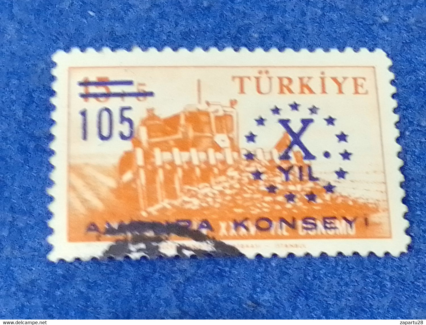 TÜRKEY--1950-60 -  105K  DAMGALI - Oblitérés