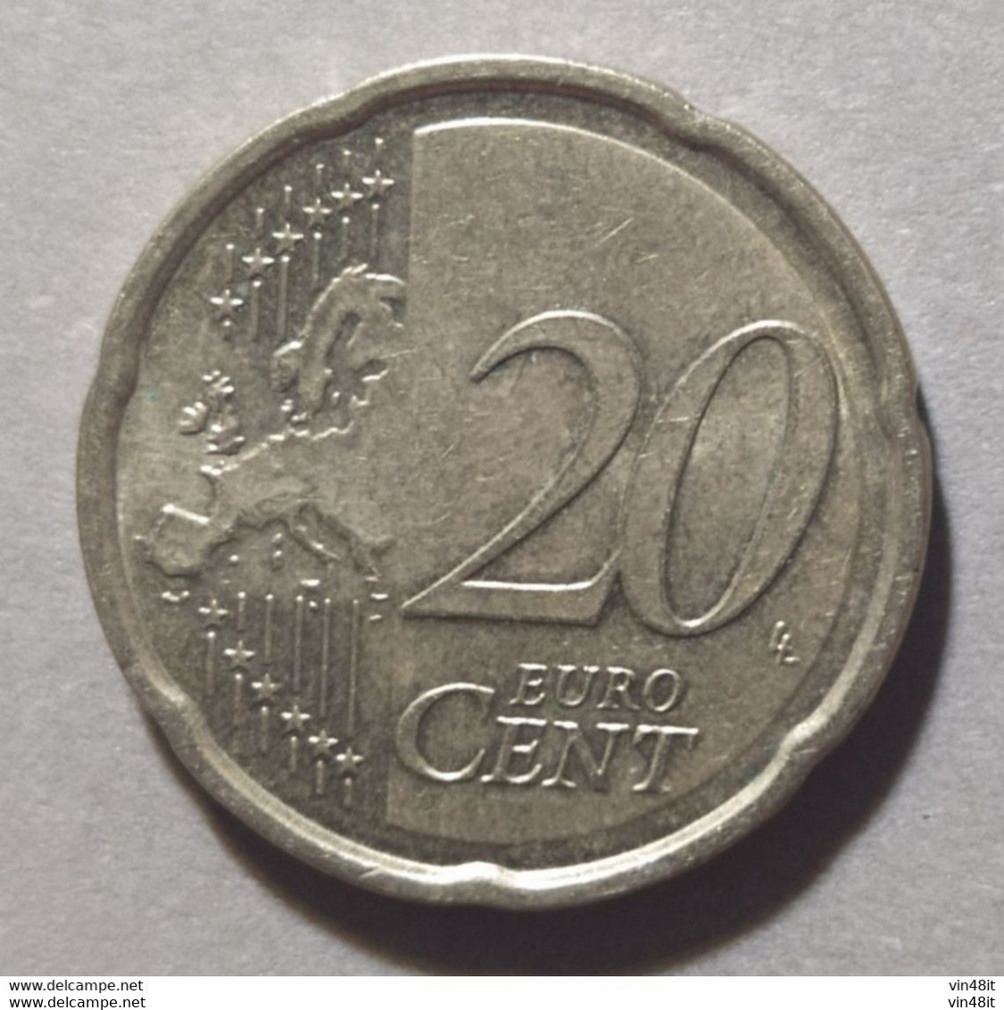 2008  -  CIPRO  - MONETA IN EURO - VALORE  20  CENTESIMI  - USATA - - Chypre