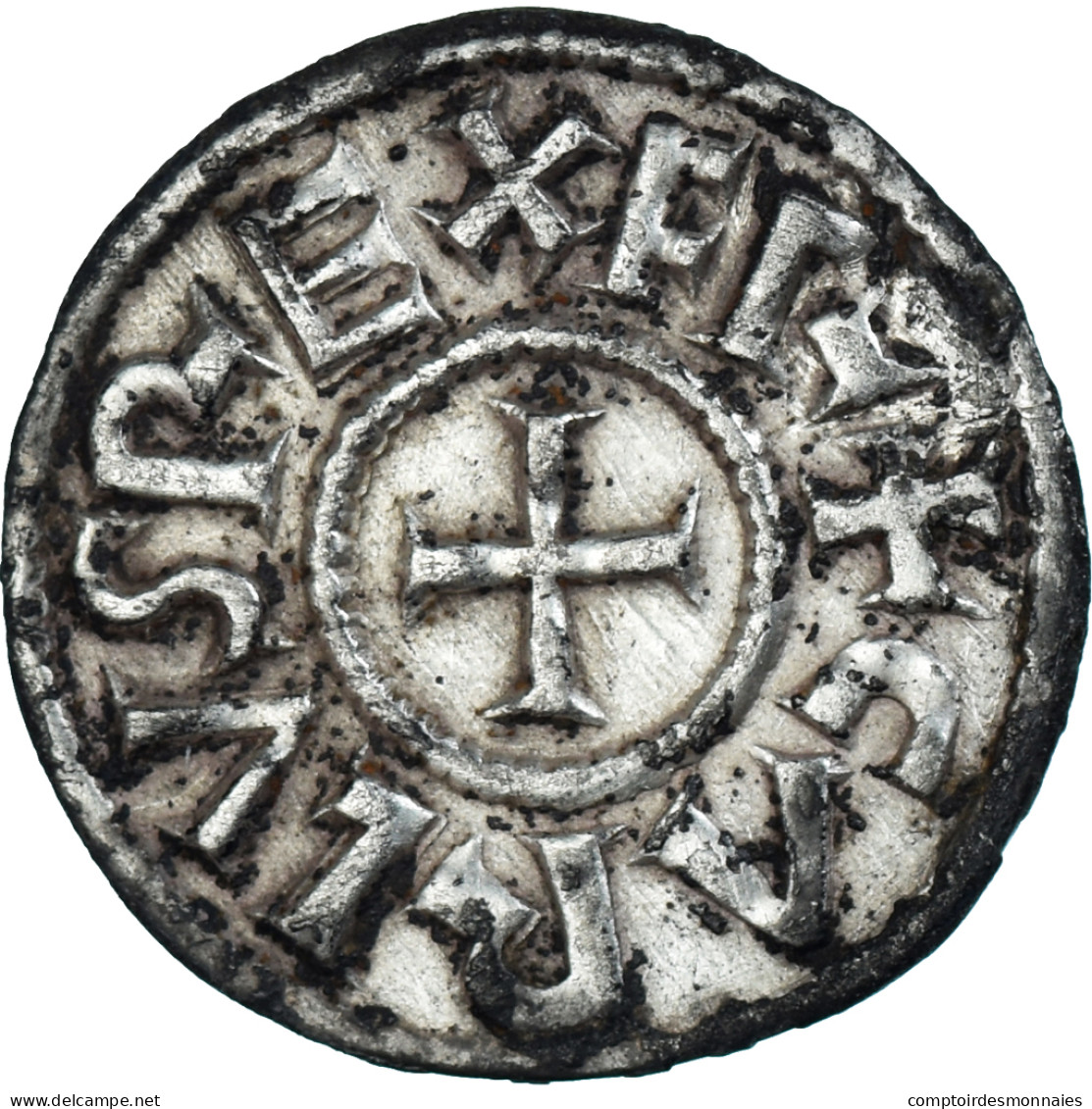 Monnaie, France, Charles Le Chauve, Denier, 840-864, Melle, TTB+, Argent - Otros & Sin Clasificación