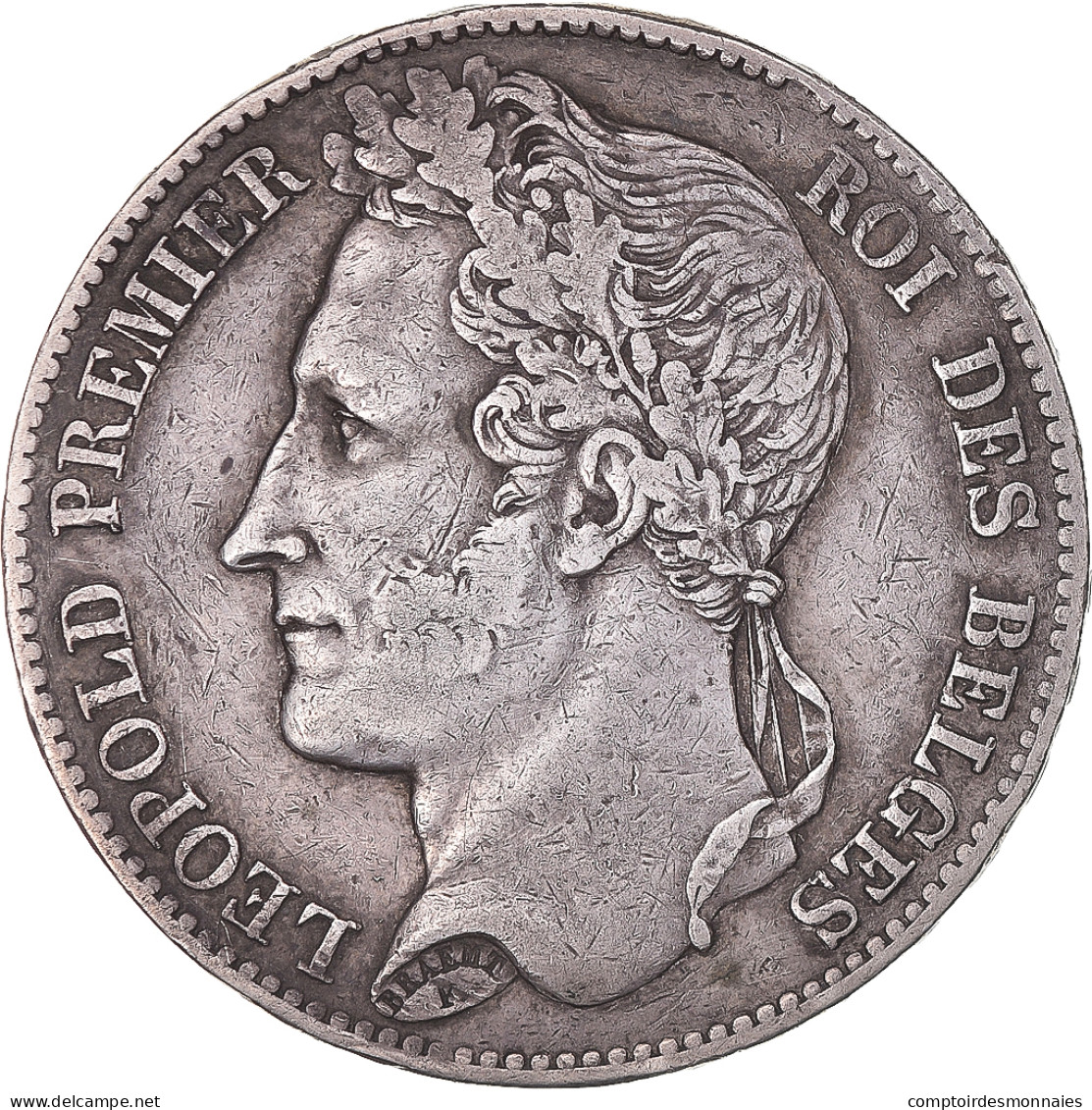 Monnaie, Belgique, Leopold I, 5 Francs, 5 Frank, 1848, Bruxelles, TTB, Argent - 5 Frank