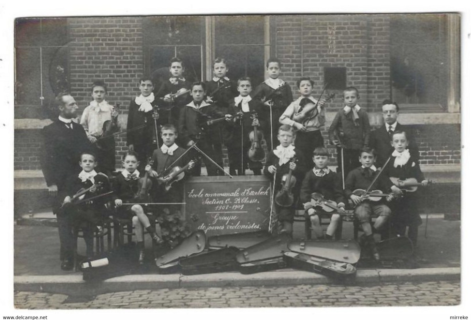 @D1@  -  ETTERBEEK  -  Ecole Communale D' Etterbeek 1908-1909    -  Zie / Voir Scan's - Etterbeek