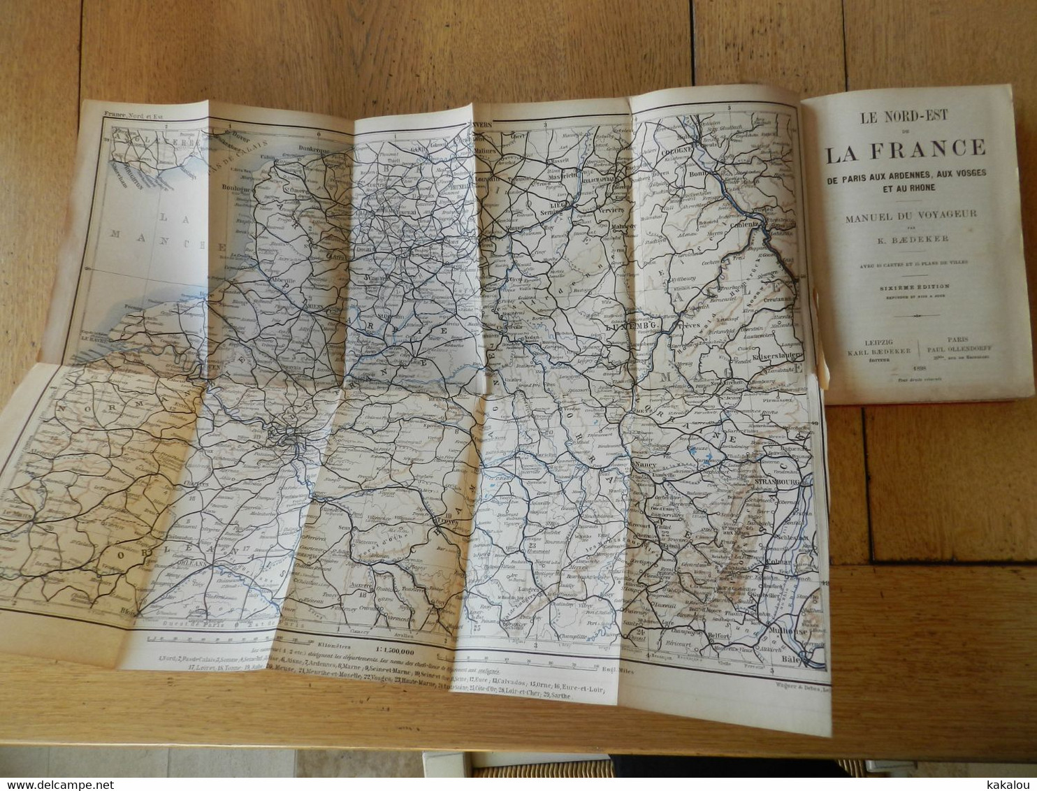 BAEDEKER Nord Est De La France1898 10 Cartes Et 15 Plans - Maps/Atlas