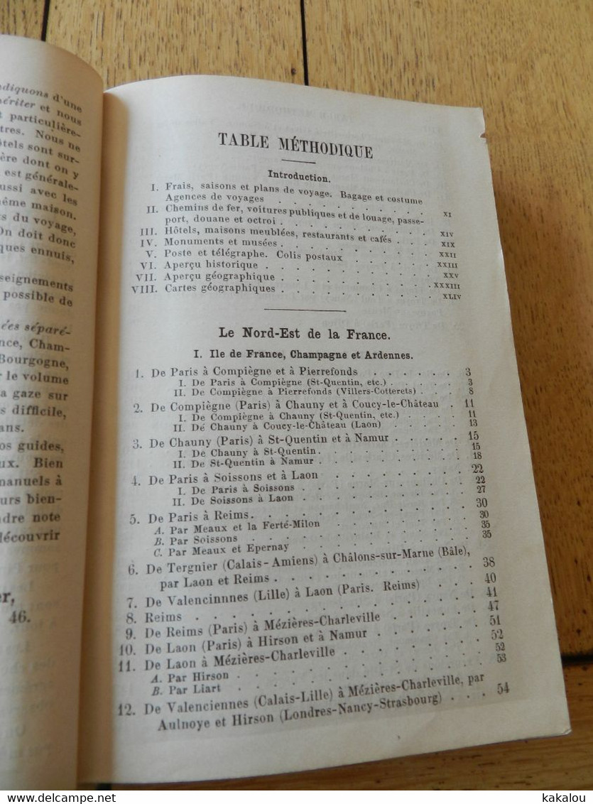 BAEDEKER Nord Est De La France1898 10 Cartes Et 15 Plans - Cartes/Atlas