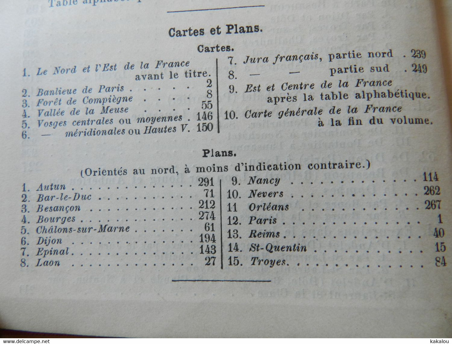 BAEDEKER nord est de la france1898 10 cartes et 15 plans