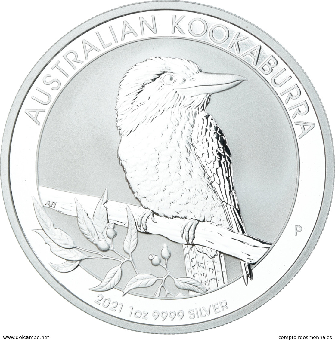 Monnaie, Australie, Elizabeth II, Australian Kookaburra, 1 Dollar, 1 Oz, 2021 - Silver Bullions