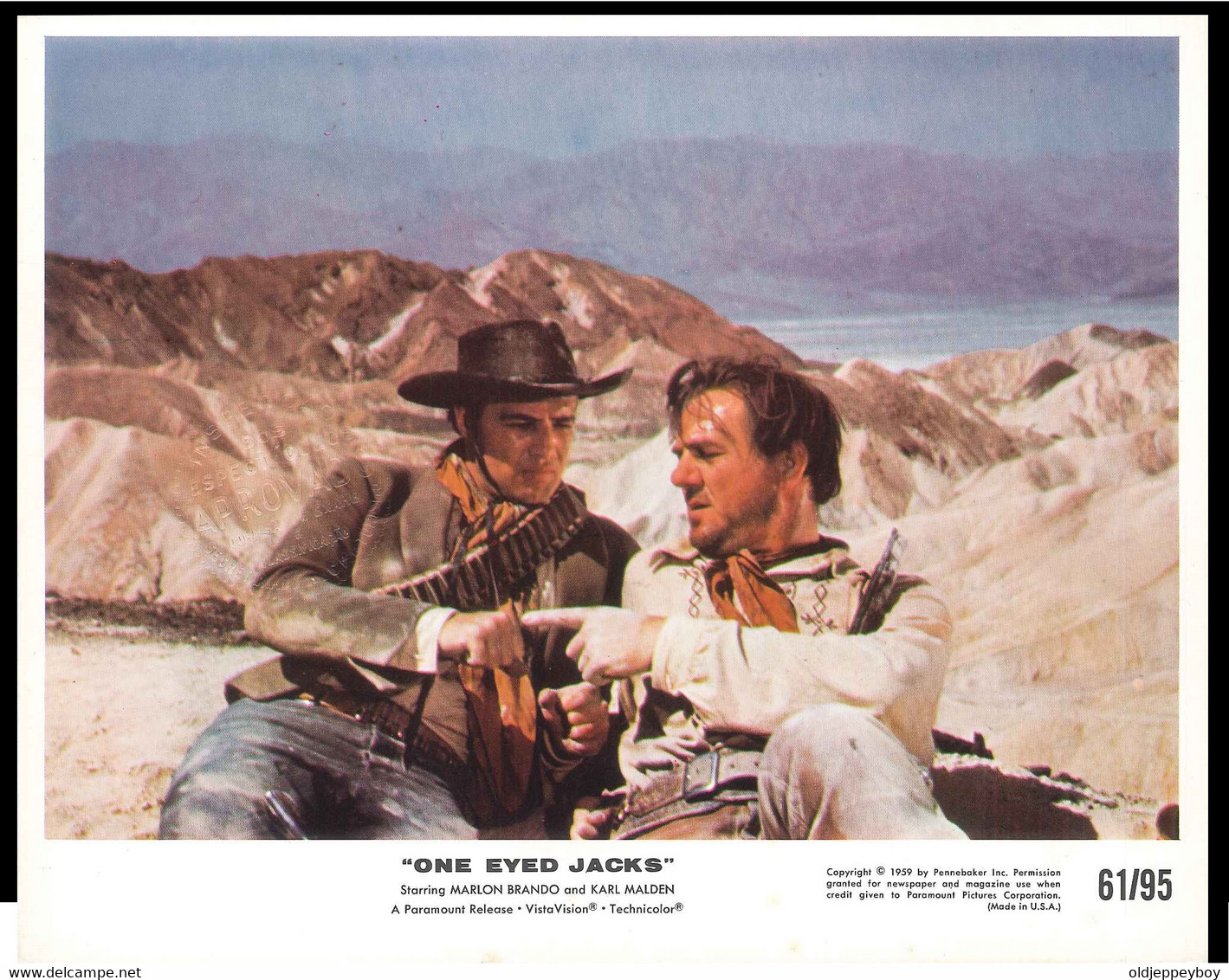 One Eyed Jacks-Marlon Brando-Karl Malden - 20 X 25 Cm - Colour - Movie Still- Western Paramount Release Technicolour - Foto's