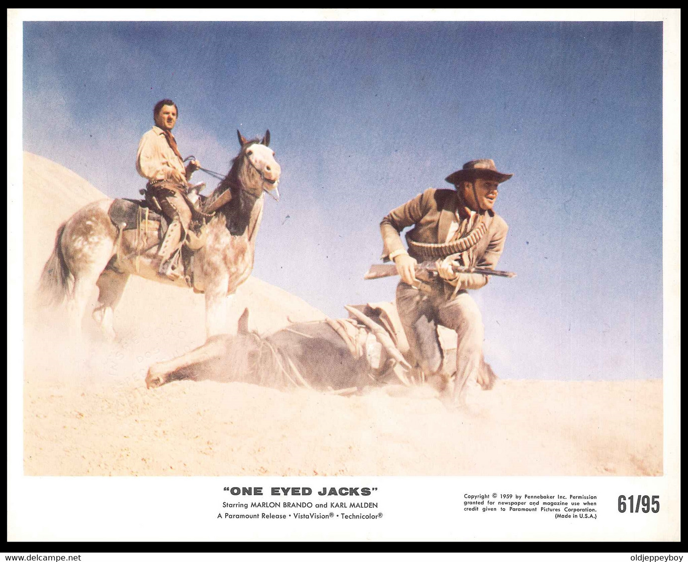 One Eyed Jacks-Marlon Brando-Karl Malden - 20 X 25 Cm - Colour - Movie Still- Western Paramount Release Technicolour - Photographs