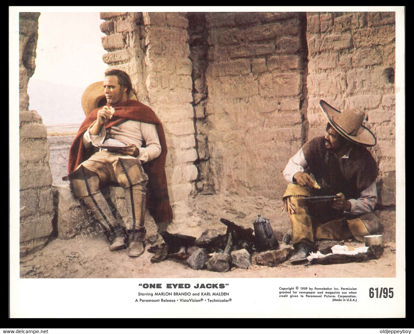 One Eyed Jacks-Marlon Brando-Karl Malden - 20 X 25 Cm - Colour - Movie Still- Western Paramount Release Technicolour - Foto's