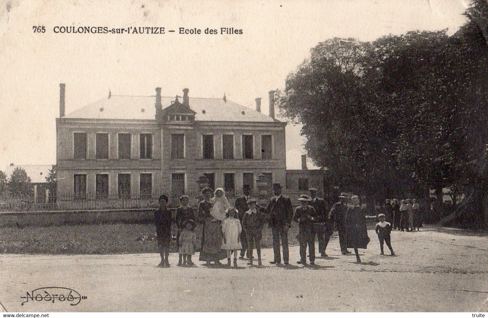 COULONGES-SUR-L'AUTIZE ECOLE DES FILLES + TAMPON AMBULANCE DE COULONGES ECOLE LIBRE - Coulonges-sur-l'Autize