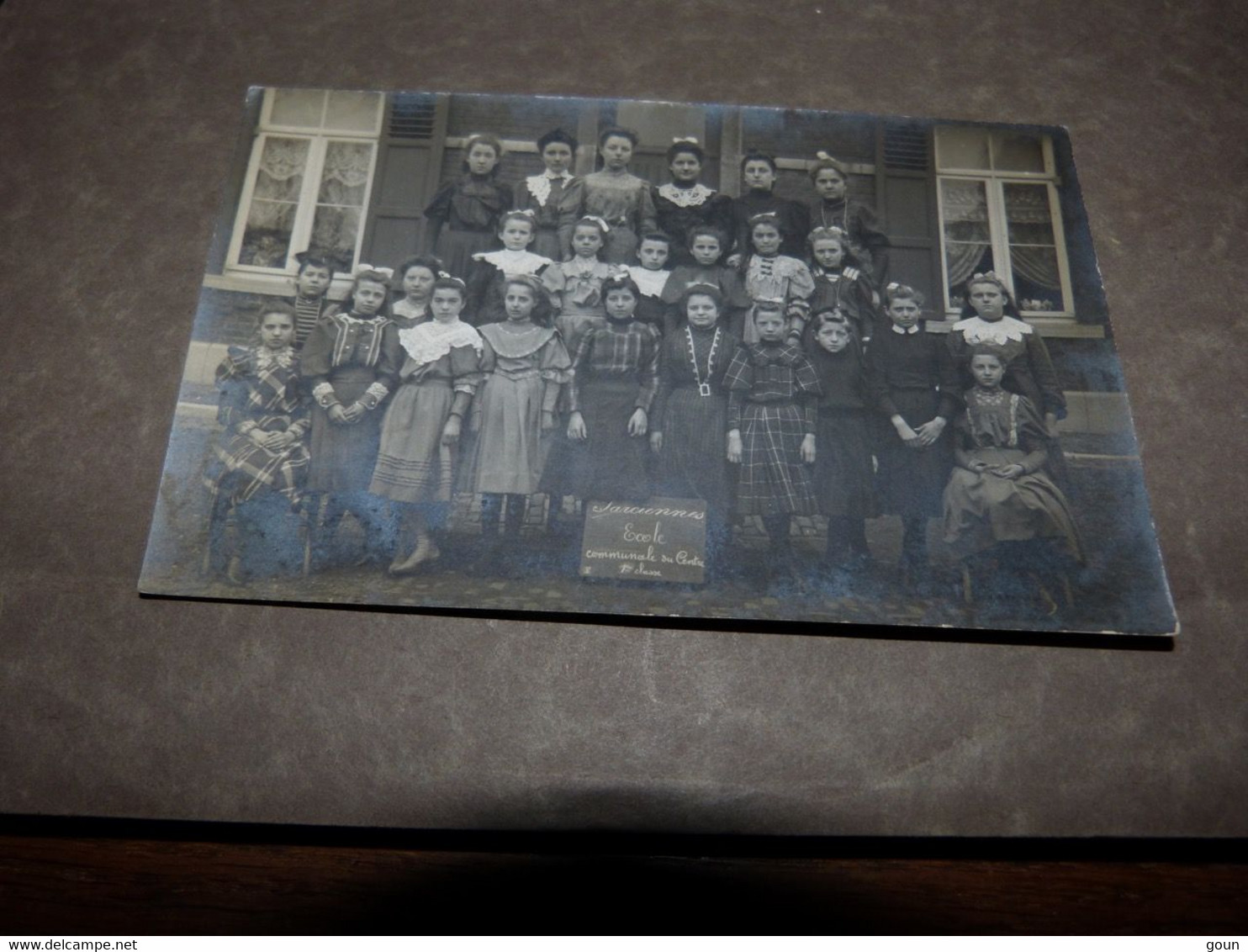 Carte Photo Farciennes Groupe D'élèves Ecole Communale Du Centre - Farciennes