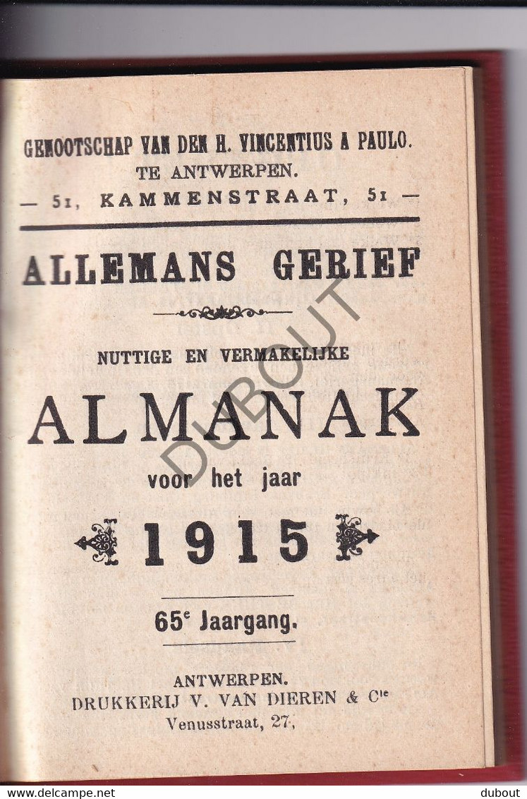 Allemans Gerief -  Almanak 1915   (W184) - Pratique