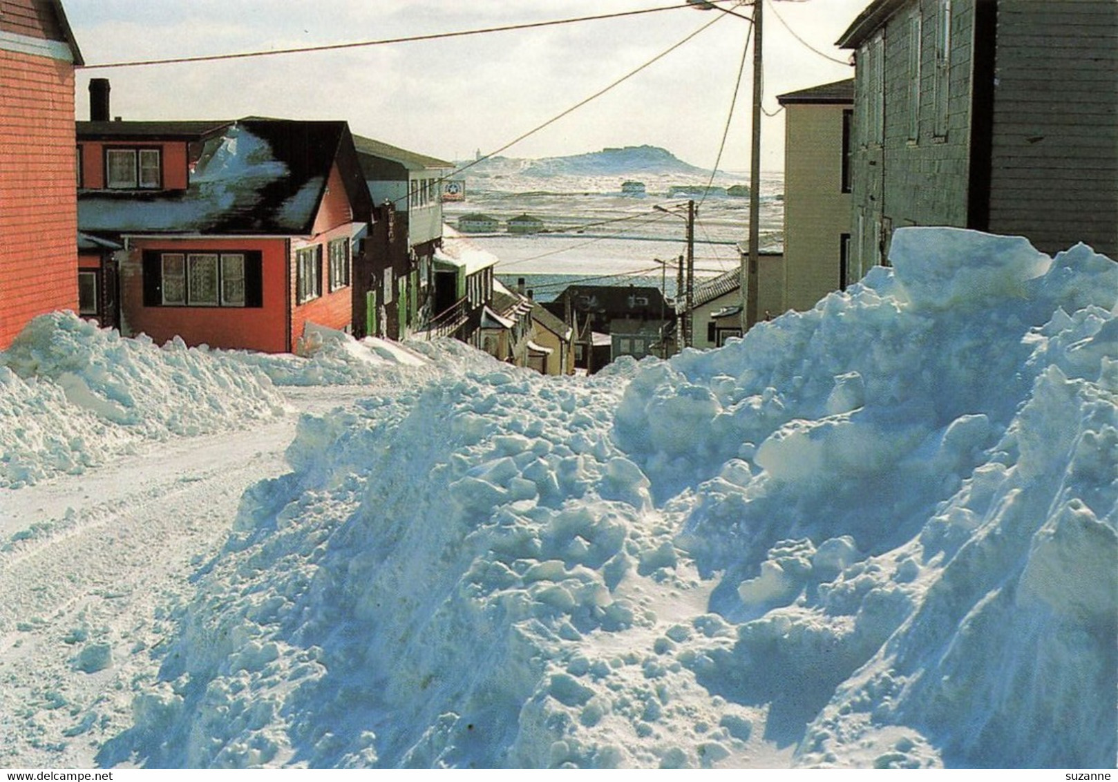 SAINT-PIERRE Et MIQUELON - La Rue De L'Espérance En Hiver - N°13-83 149-71 Briand éd. - Saint-Pierre-et-Miquelon