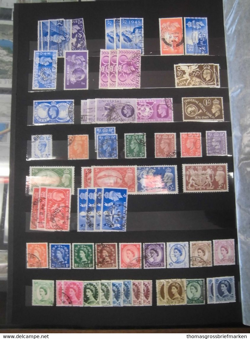 Sammlung Großbritannien GB Aus 1880-1980 Gestempelt Postfrisch 20 Seiten (70082) - Sammlungen