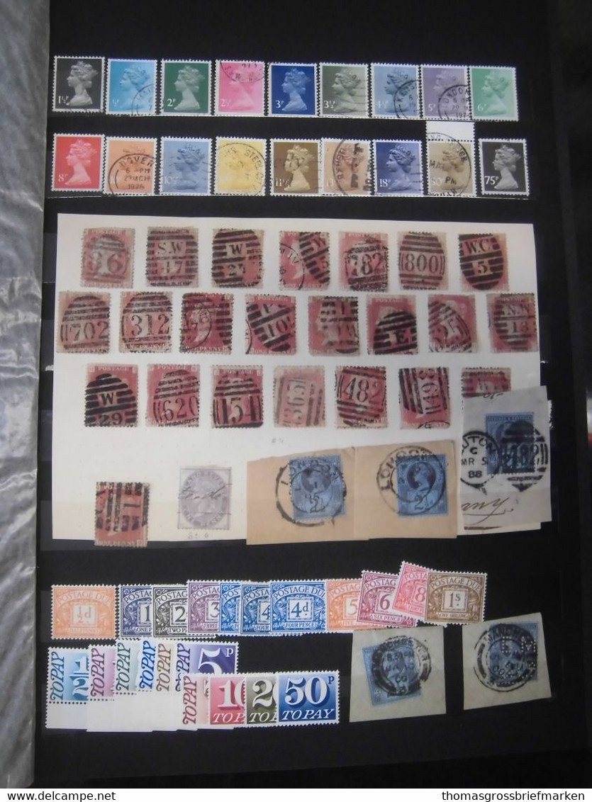 Sammlung Großbritannien GB aus 1880-1980 gestempelt postfrisch 20 Seiten (70082)