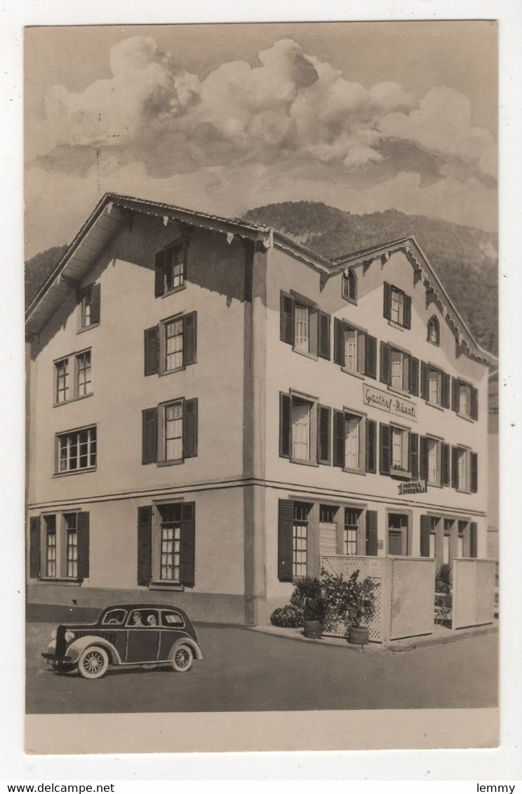 SUISSE - UNTERSEEN -  GASTHOF RÖSSLI -HÔTEL - Unterseen