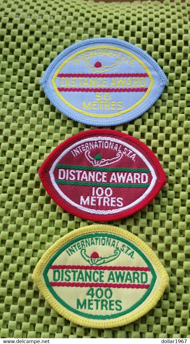 Vintage Intr. STA..uk ,Swimming Badge 50 ,100 , 400 Meters - Swimming