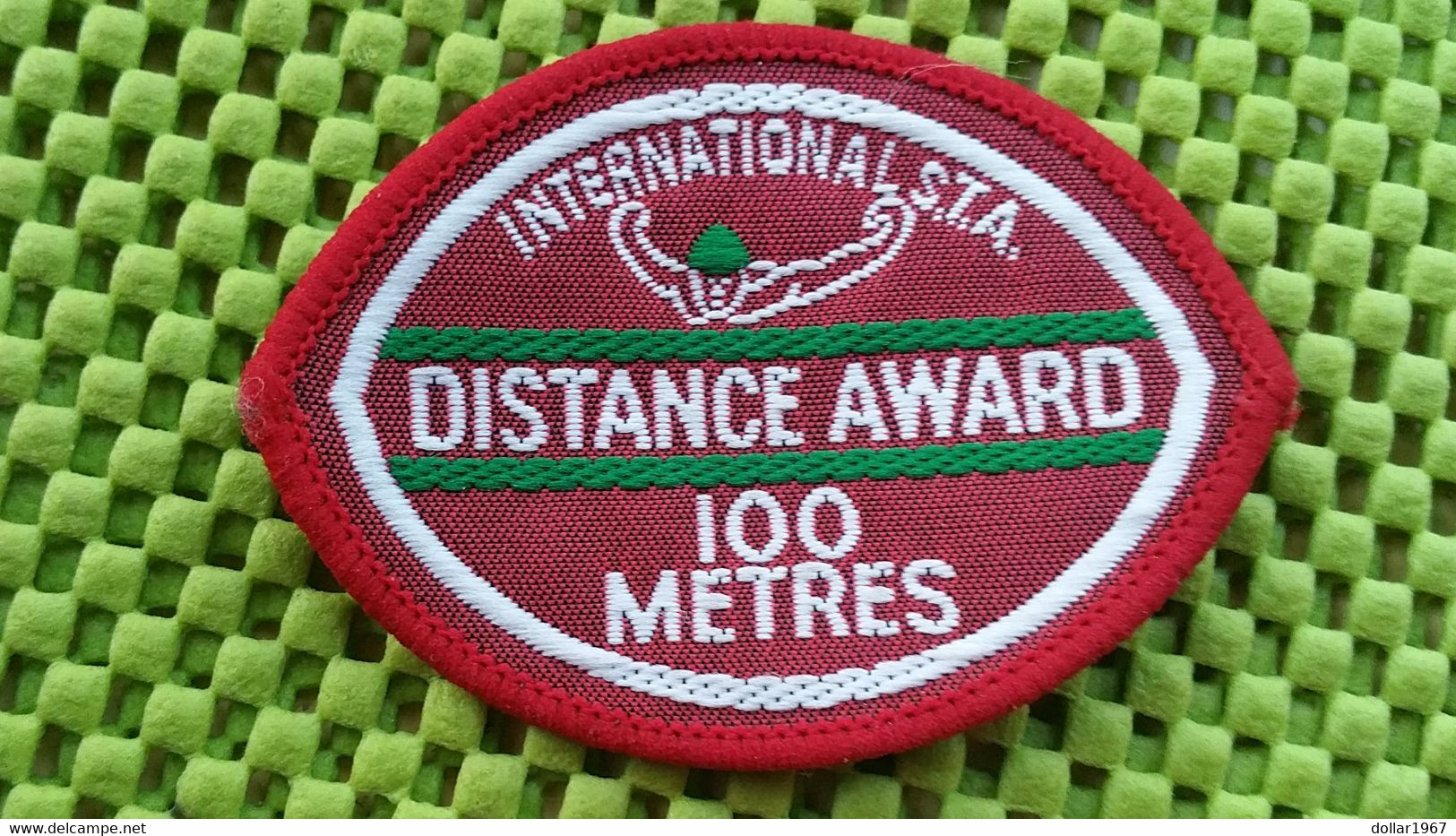 Vintage Intr. STA..uk ,Swimming Badge 50 ,100 , 400 Meters - Natación