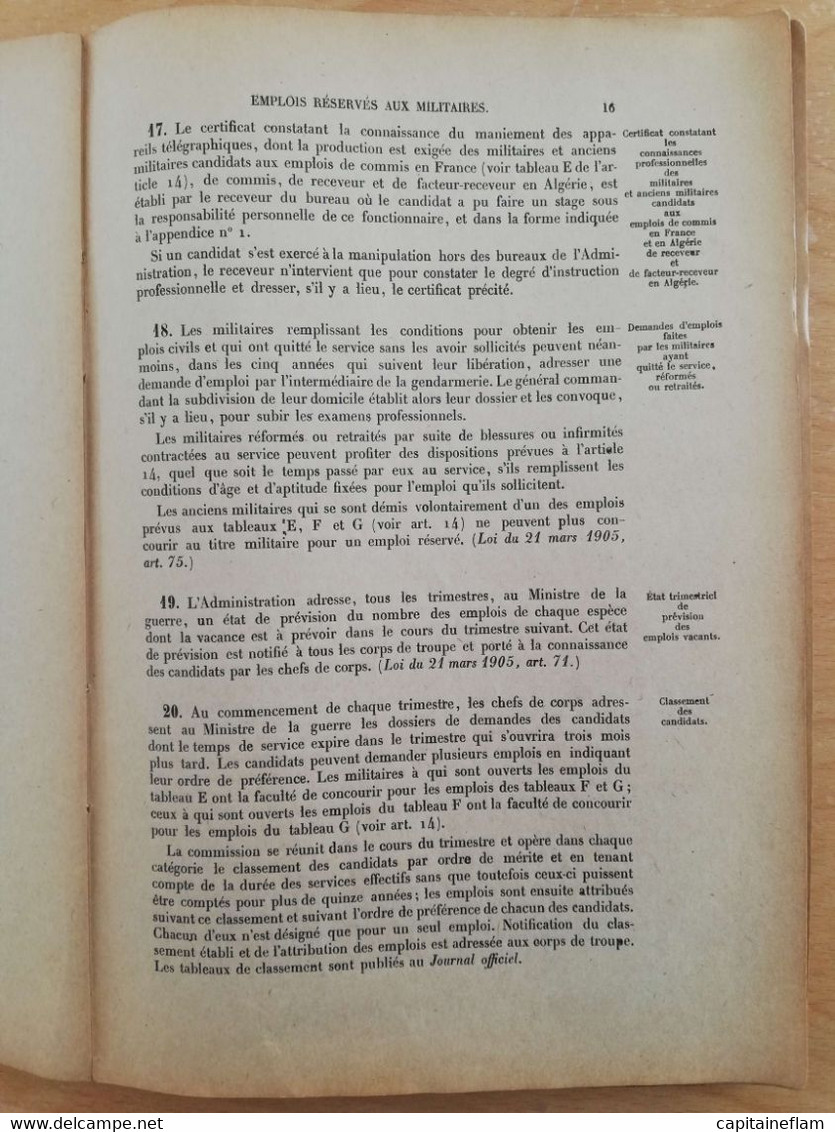 L40 -1922 Instruction Générale Des Postes Et Des Télégraphes   Fascicule IIB (personnel-recrutement) - Administrations Postales