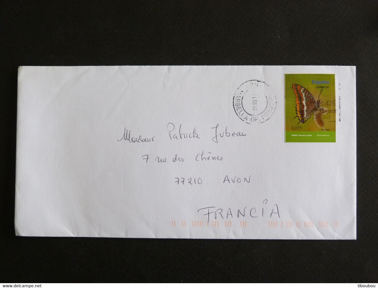 LETTRE ESPAGNE SPAIN ESPANA SPANIEN AVEC YT 4278 PAPILLON DE L'ARBOUSIER BUTTERFLY - Briefe U. Dokumente