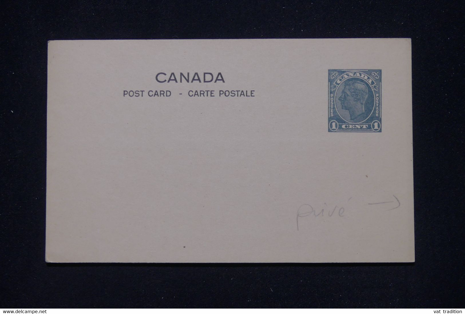 CANADA - Entier Postal Avec Repiquage Au Verso, Non Circulé - L 139814 - 1903-1954 De Koningen