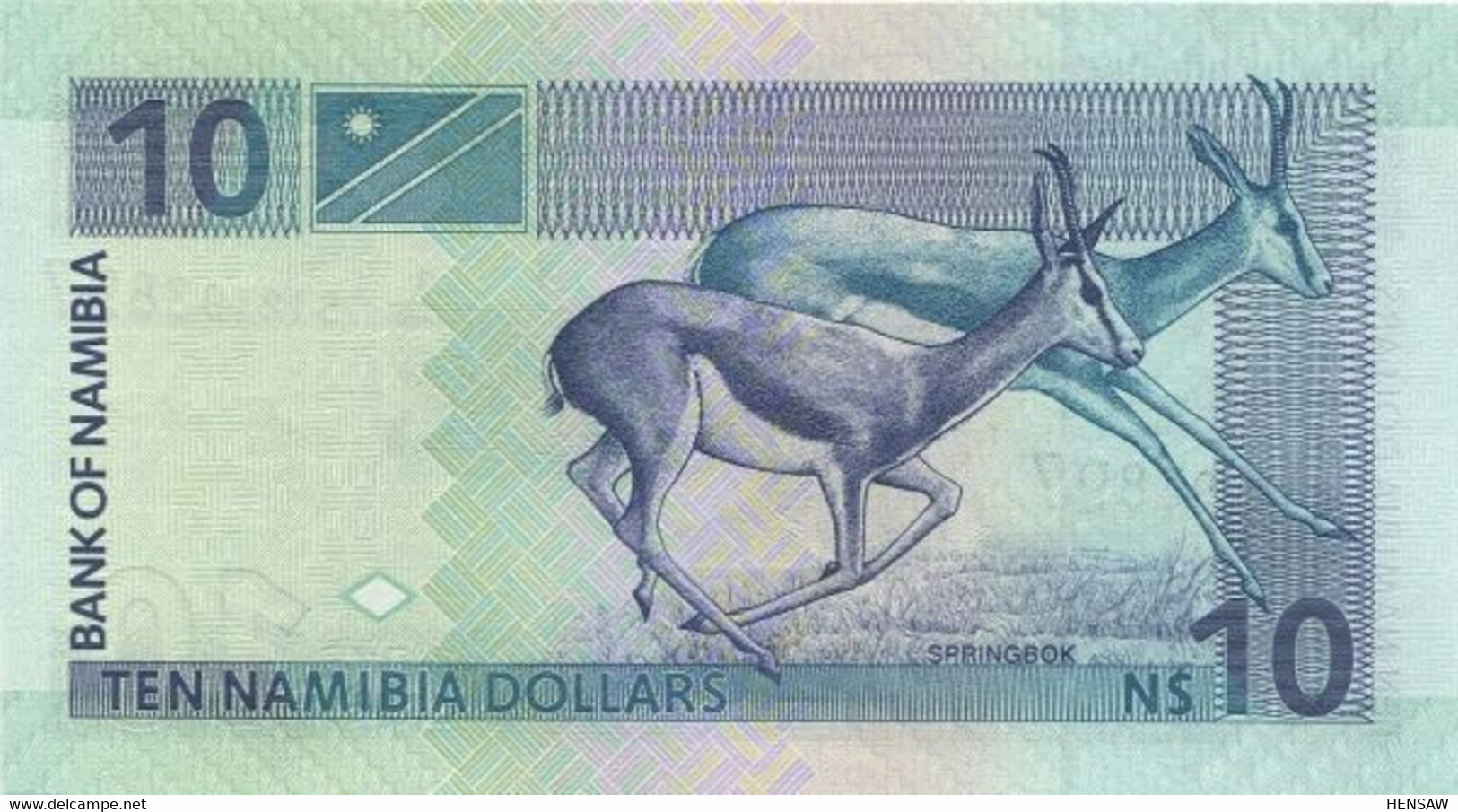 NAMIBIA 10 DOLLARS P 4Bb 2001 UNC SC NUEVO - Namibie