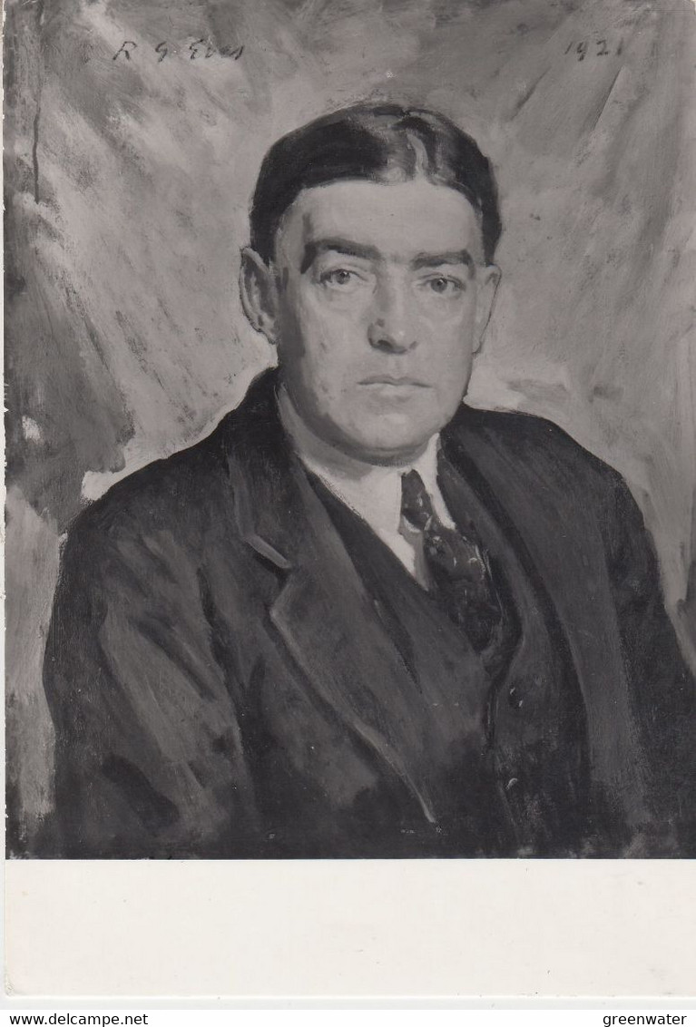 Major Sir Ernest Henry Shackleton Painting Postard  (TA179) - Explorateurs & Célébrités Polaires