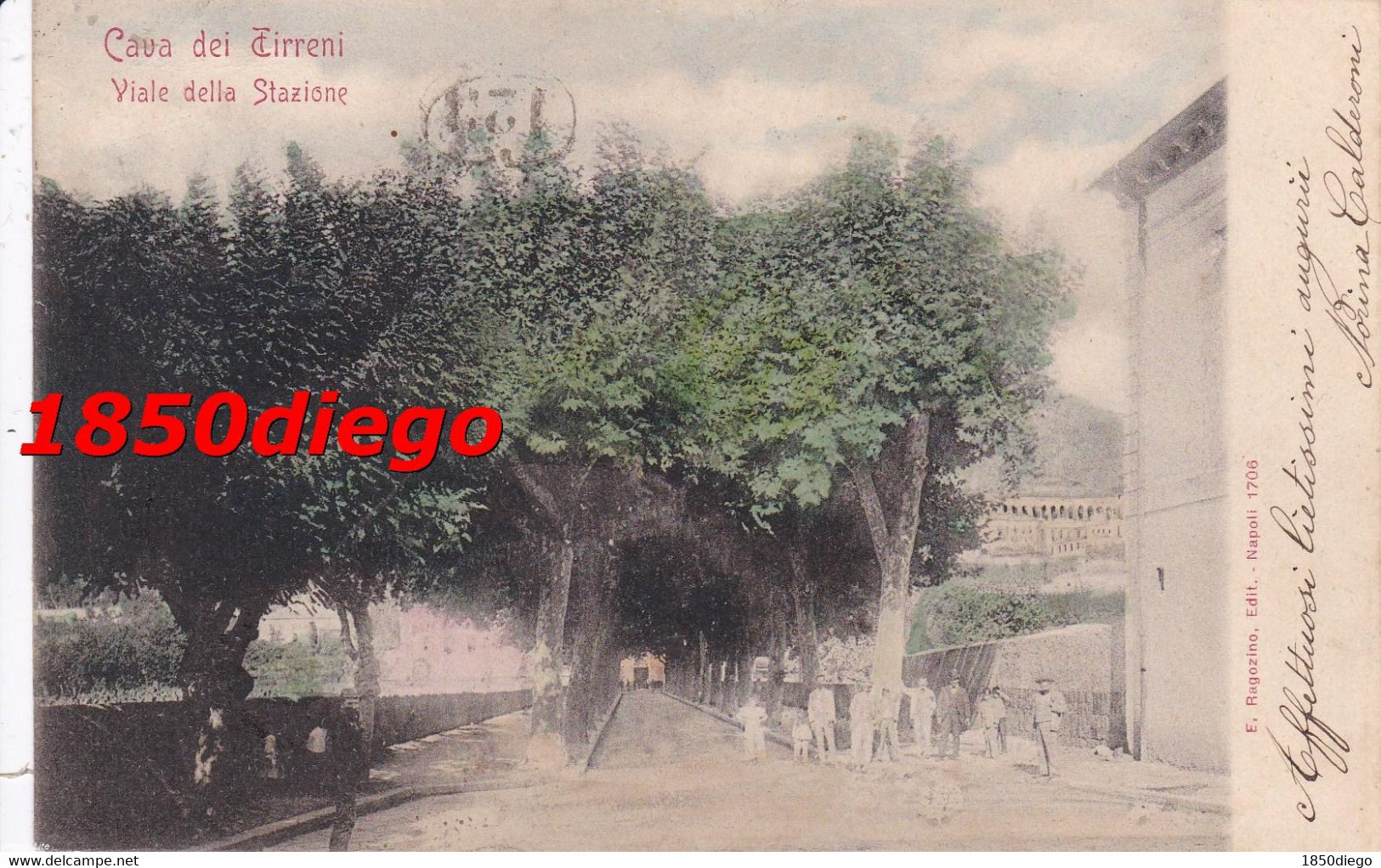 CAVA DEI TIRRENI - VIALE DELLA STAZIONE F/PICCOLO  VIAGGIATA   ANIMAZIONE - Cava De' Tirreni